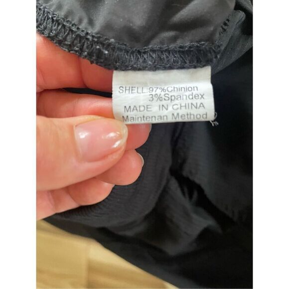 ANRABESS BLACK DRAWSTRING WOMEN’S BLACK JOGGERS - Picture 8 of 9